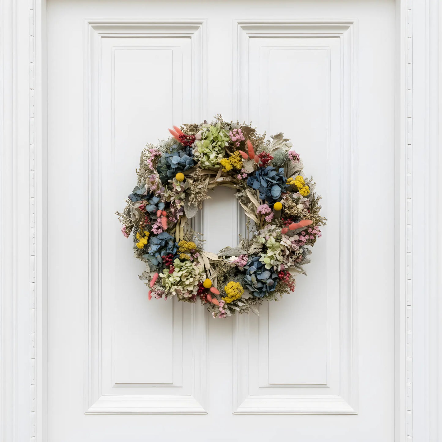Colorful Handmade Dried Flower Wreath