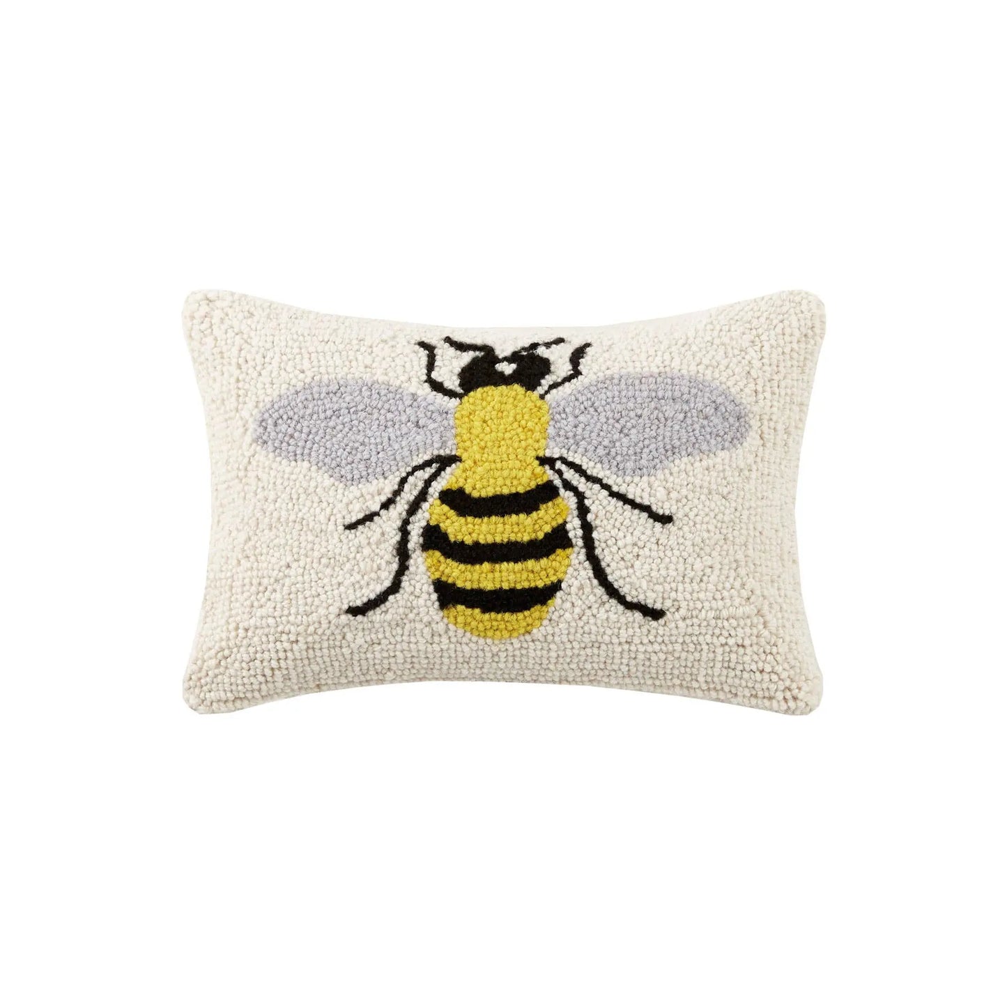 Bee Pillow | Handcrafted Wool Accent Pillow Peking Handicraft