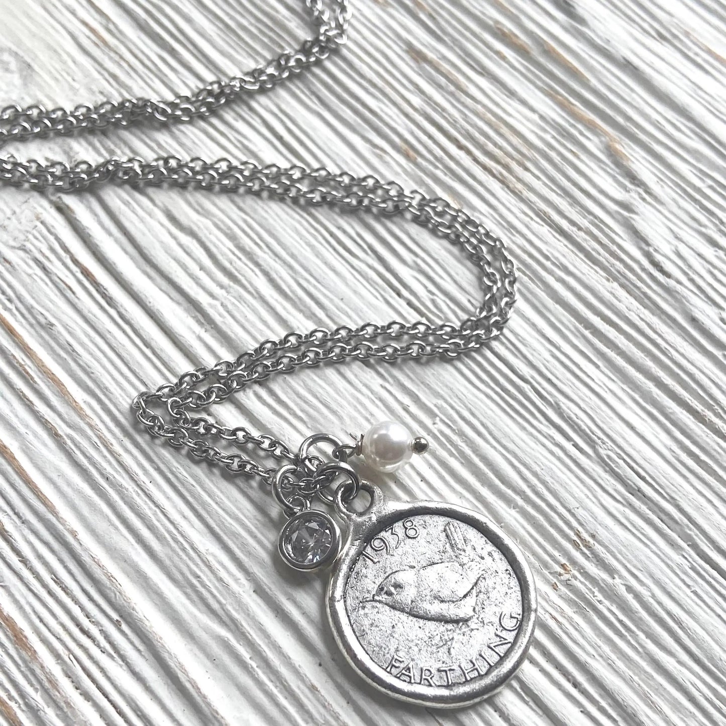 Bird Coin Necklace | Silver VB&CO Designs Handmade Jewelry