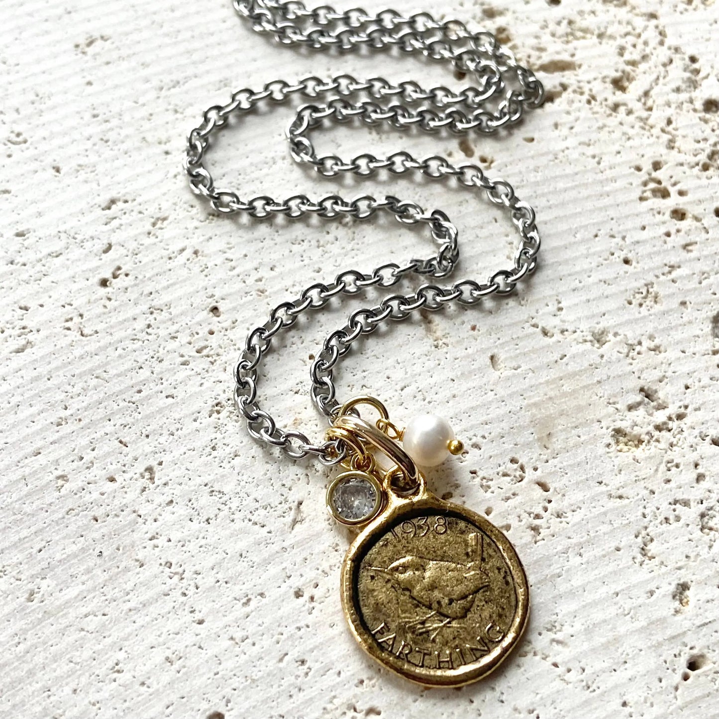 Bird Coin Necklace | Gold VB&CO Designs Handmade Jewelry