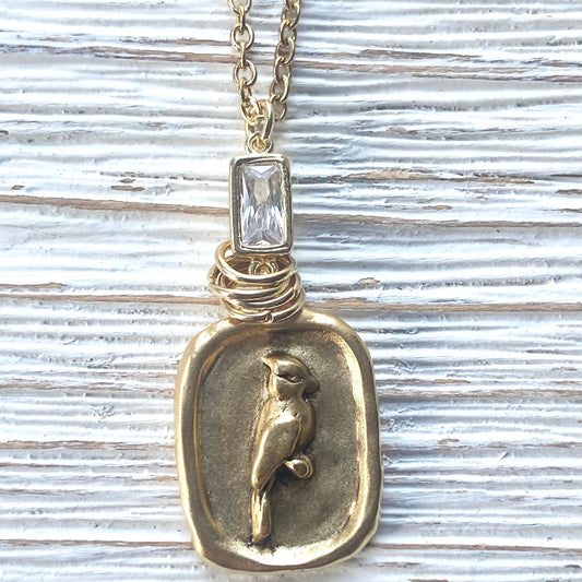 Cardinal Necklace VB&CO Designs Handmade Jewelry