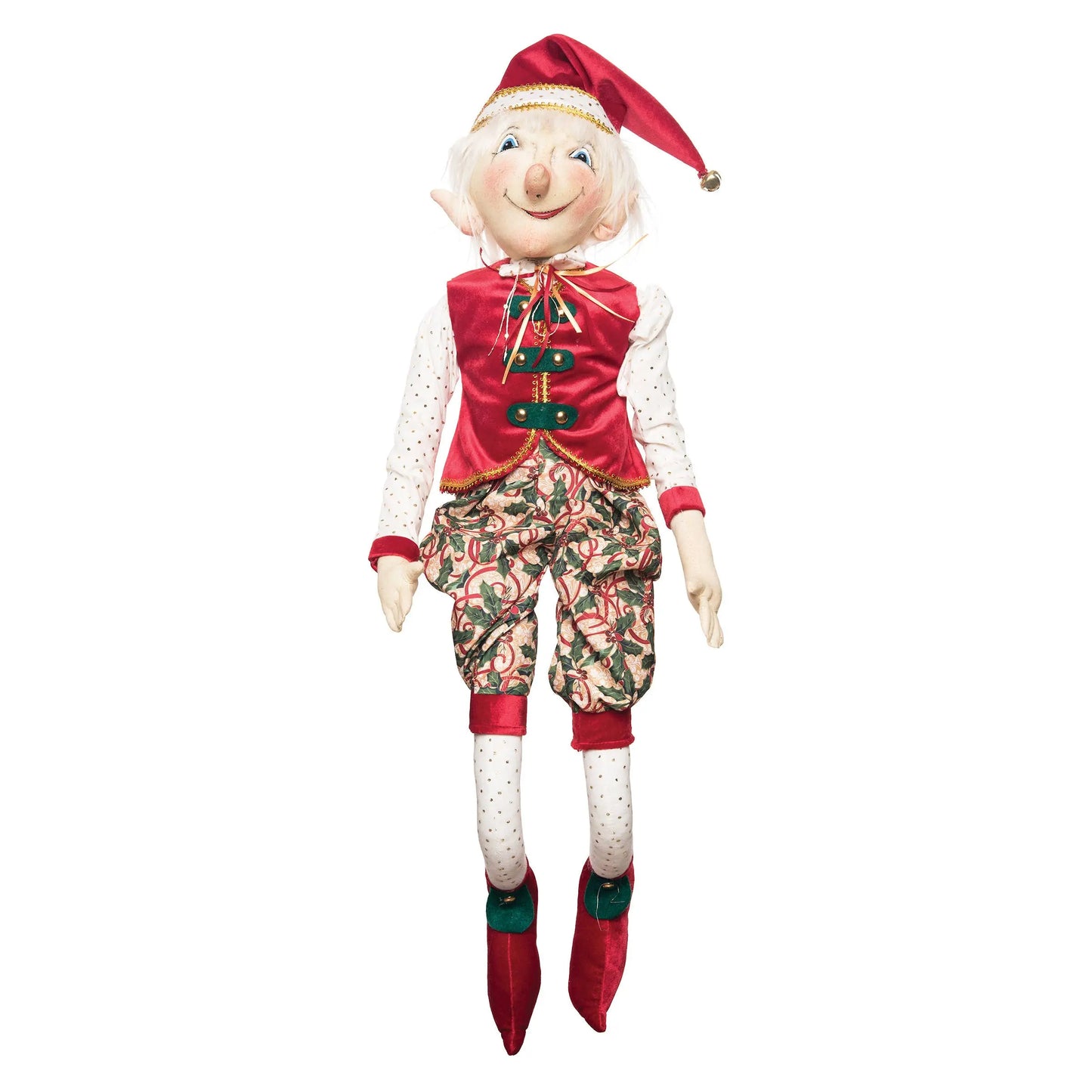 Erica and Ezra Elf | Gathered Traditions Art Doll Couple C&F Home