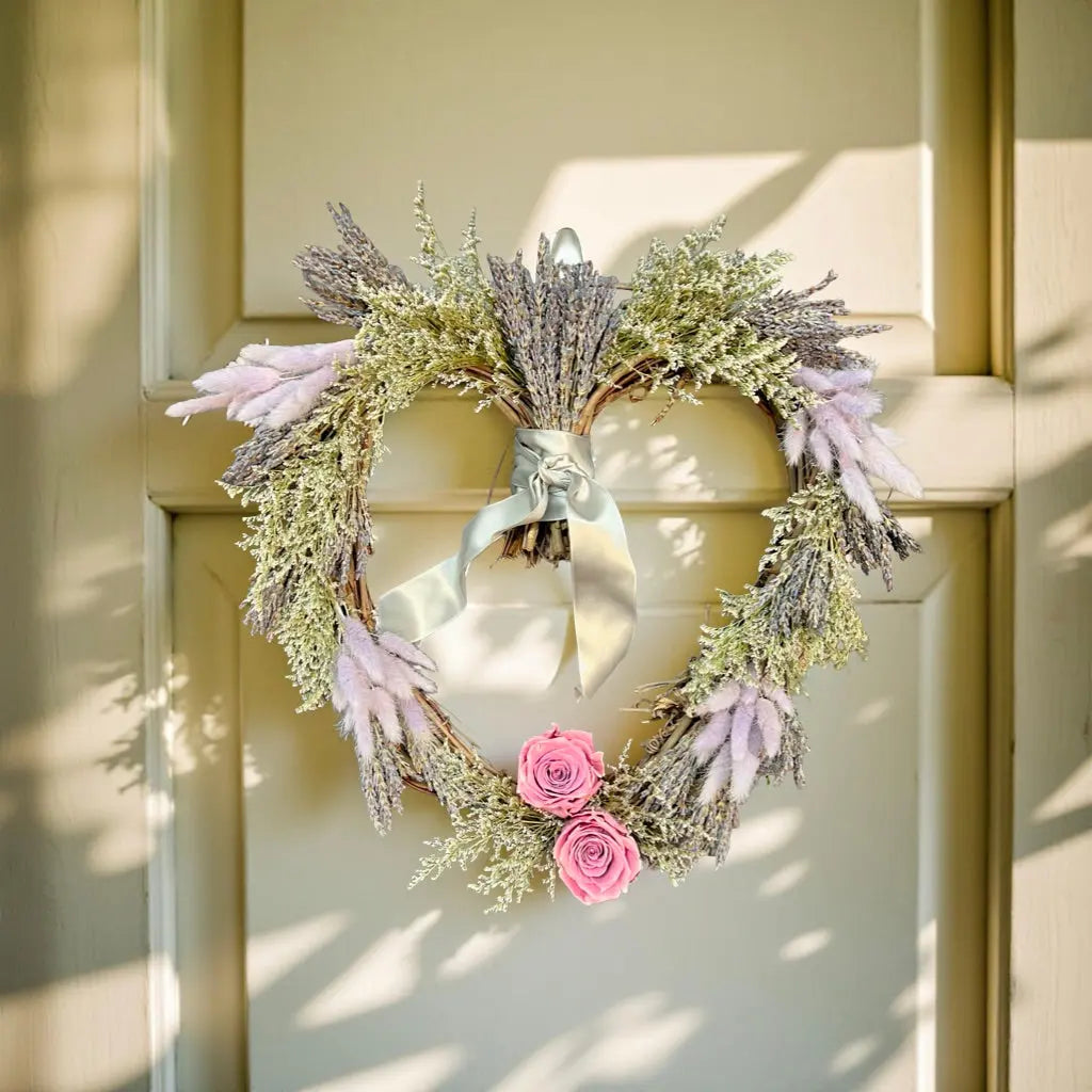 Heart-Shaped Lavender Wreath Thimbleberry House