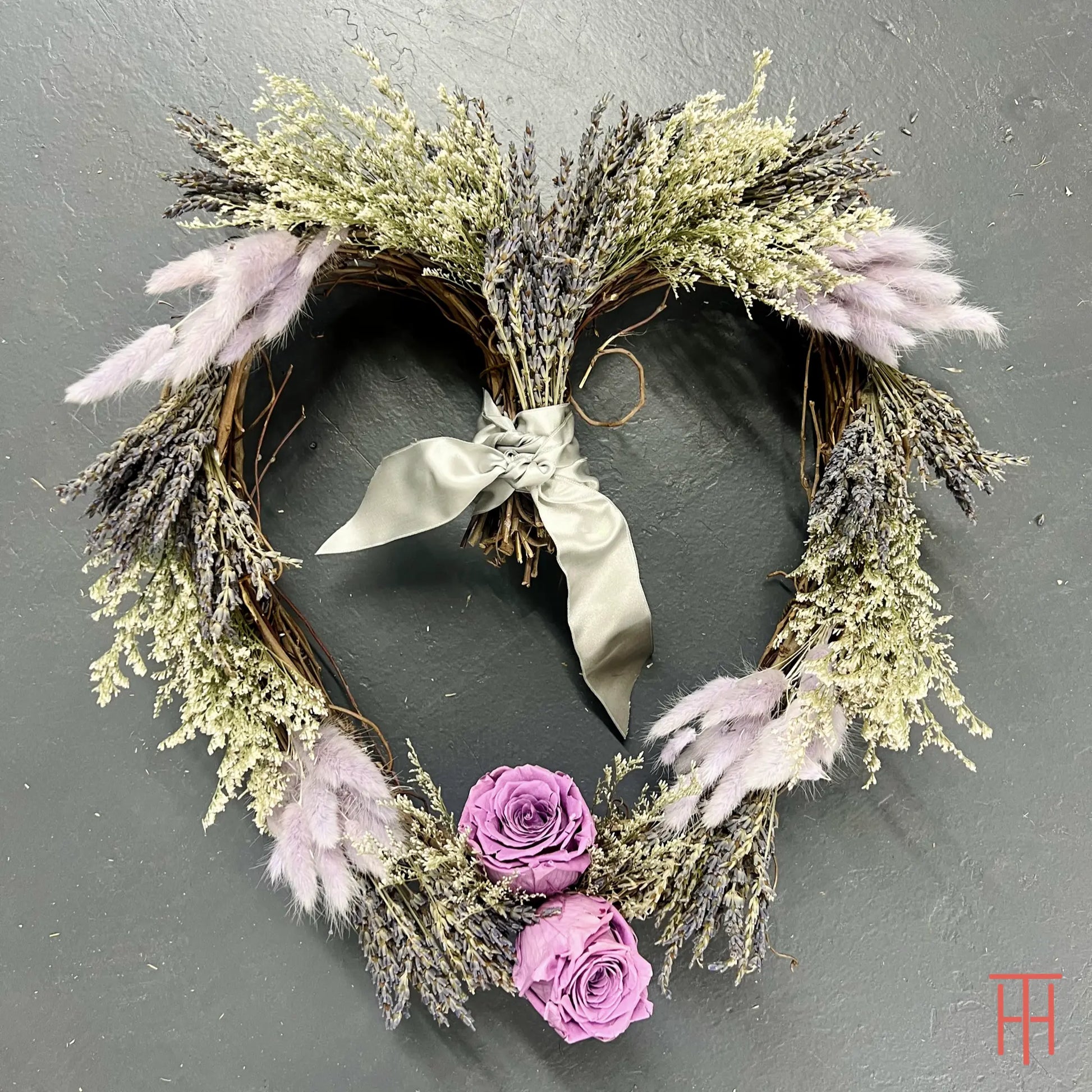 Heart-Shaped Lavender Wreath Thimbleberry House