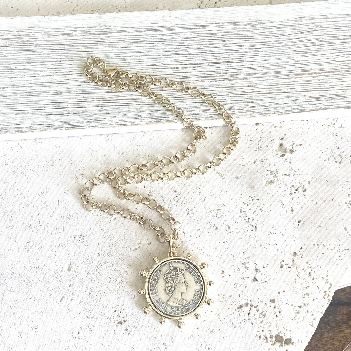 Queen Elizabeth II Pendant VB&CO Designs Handmade Jewelry
