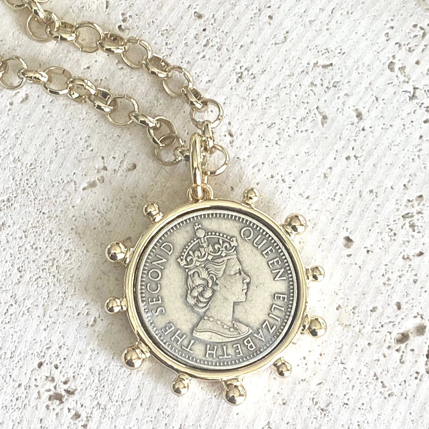 Queen Elizabeth II Pendant VB&CO Designs Handmade Jewelry