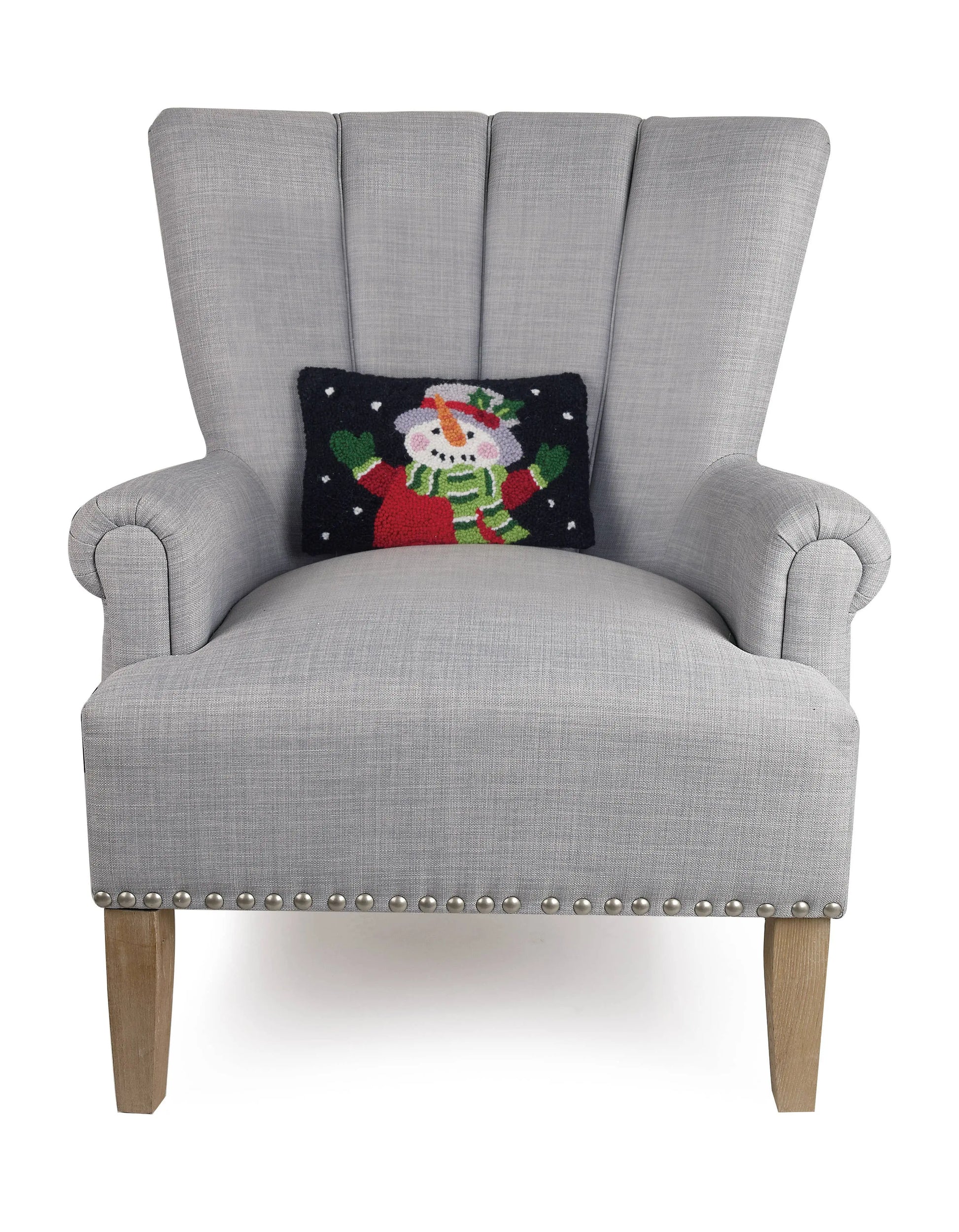 Holiday Snowman Accent Pillow Peking Handicraft