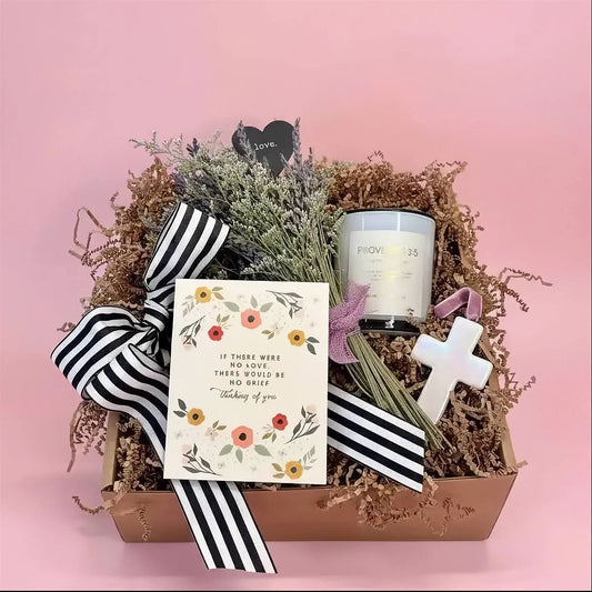 A Quiet Moment Gift Box – Thinking of You Sympathy Gift with Candle & Keepsake