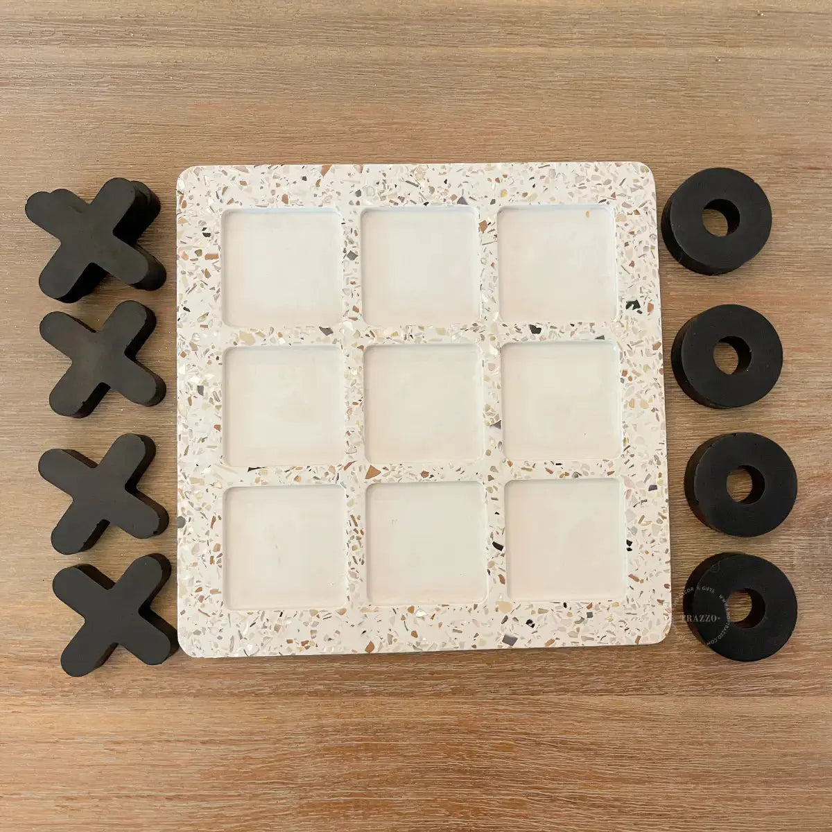 Pearl Terrazzo Tic Tac Toe Game Trazzo