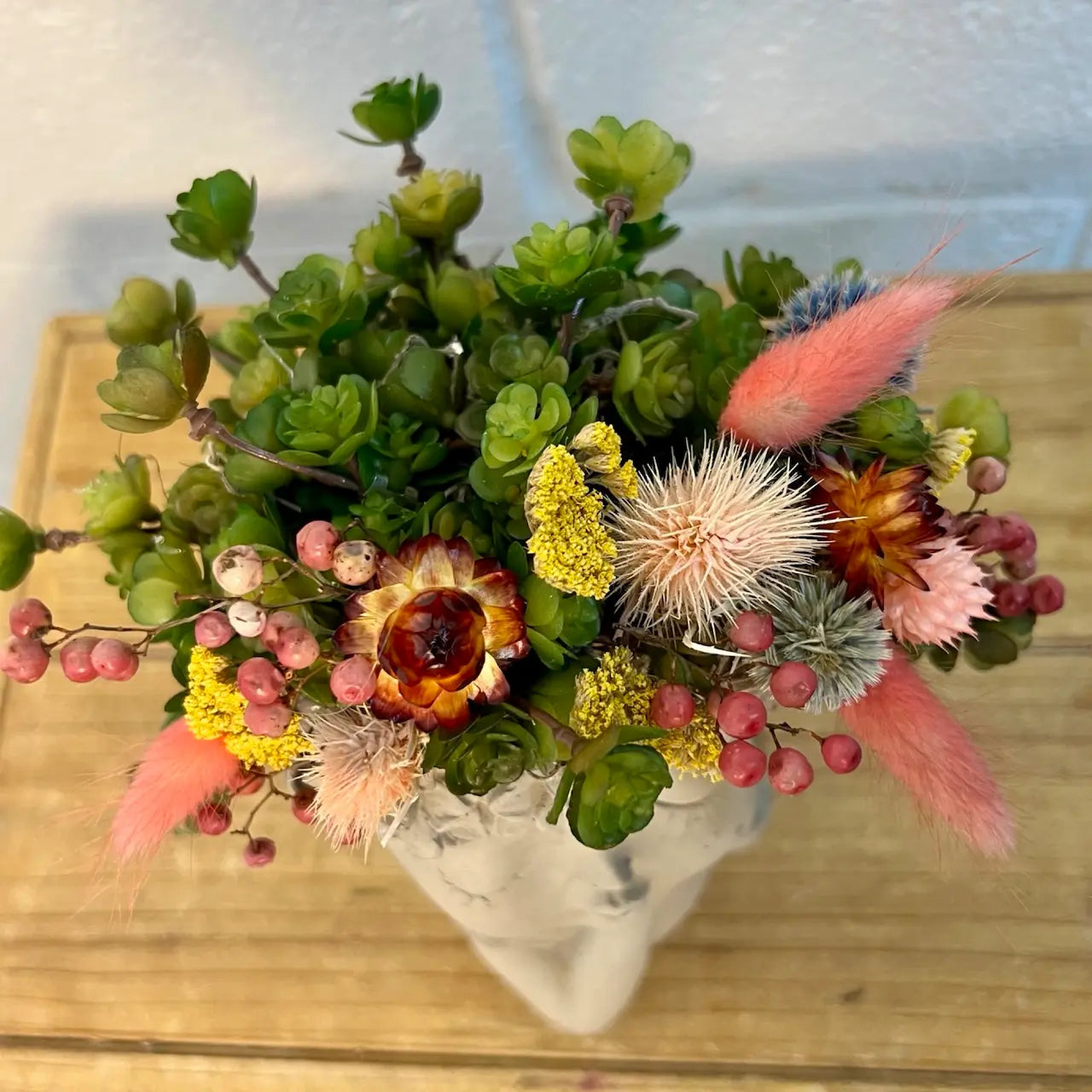 Whimsical Flower Girl - Boho Dried Flower Arrangement Thimbleberry House