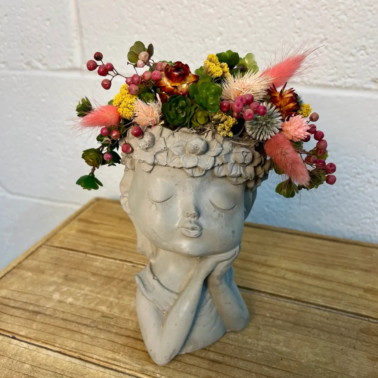 Whimsical Flower Girl - Boho Dried Flower Arrangement Thimbleberry House